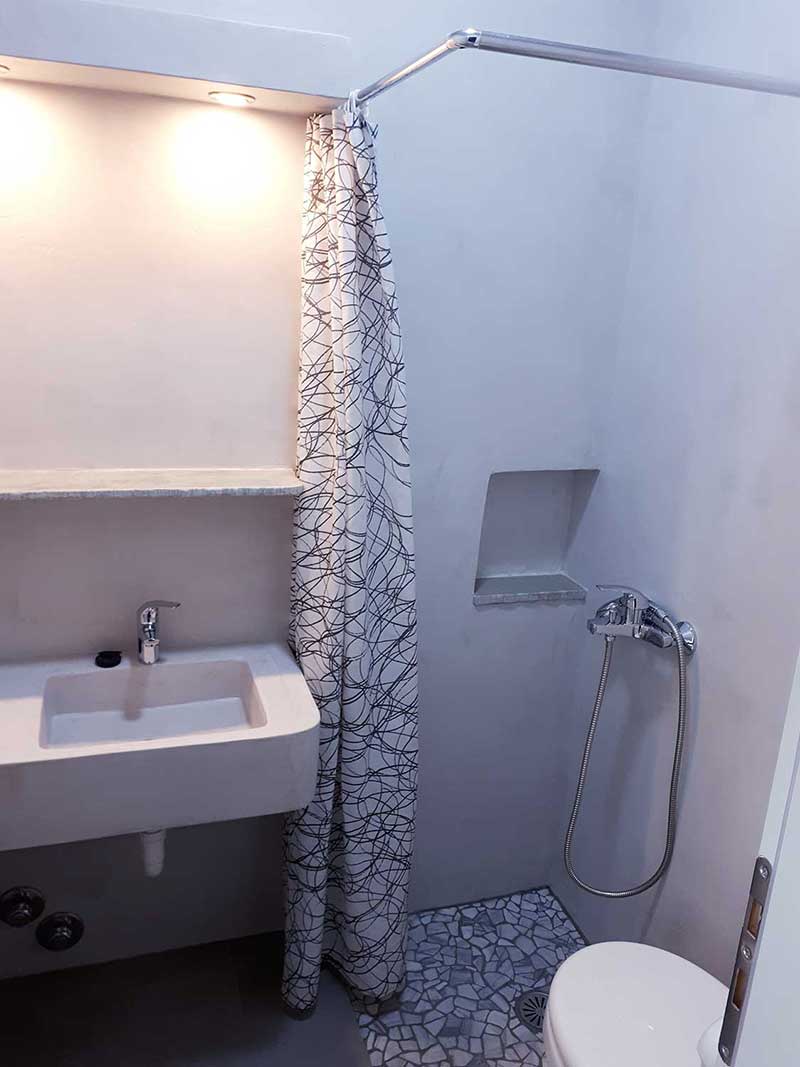 La salle de bain du studio 2